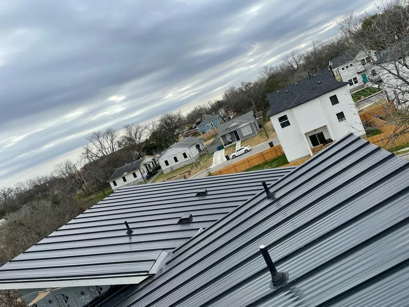 Standing seam metal roof panels with vents for Skylight Repair in Rocklin